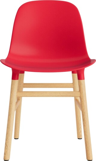 Normann Copenhagen Form Spisestuestol Lys Rød/eik