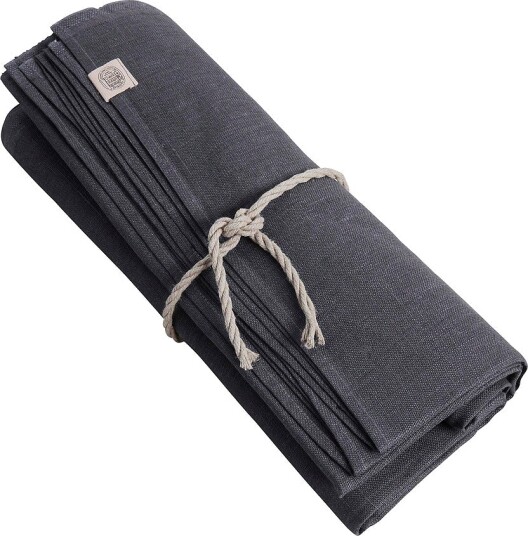 Lovely Linen Duk Classic Rund i manglet lin Grå