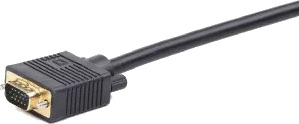 Cablexpert Vga Splitter Hd 15 Vga Hunn Til Hd 15 Vga Hann 20 Cm Tommelskruer Svart