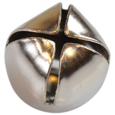 Diverse Jingle Bells Silver 12mm 10 stk