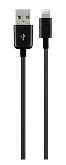 Goobay USB A-Lightning Kabel 0.5m Svart - Lading og Synkronisering