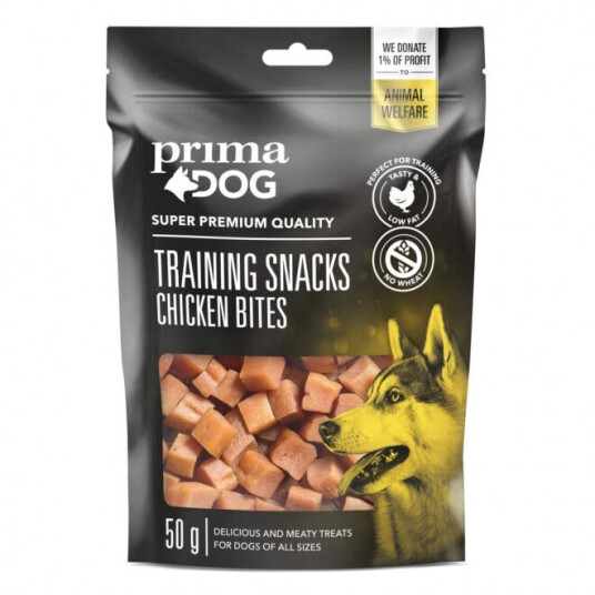 PrimaDog Kyllingbiter 50 g Belønningssnacks for hunder PrimaDog Kyllingbiter 50 g Belønningssnacks for hunder