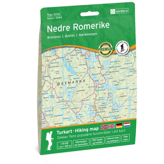 Ugland IT Nordeca Topo 3000 1:50 000 Nedre Romerike Turkart