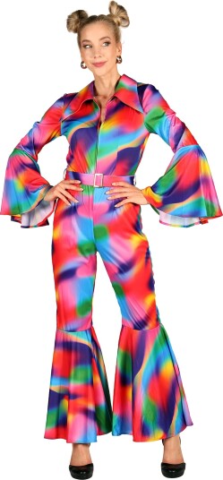 Thetru B.v. 70-talls Neon Bomb Jumpsuit Kostyme X-Large 3765-NEON-00XL