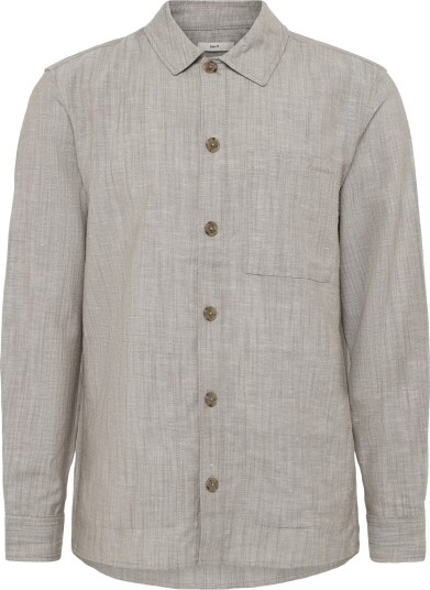 Calvin Klein Ls Linen Viscose Overshirt Beige L