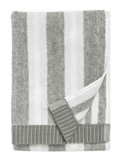 Marimekko Kaksi Raitaa Guest Towel 30X50 Grey Marimekko Home WHITE/GREY 30X50CM