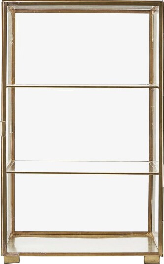 house doctor Cabinet, Hdglass, Brass - BRASS - 35X35X56.5 cm