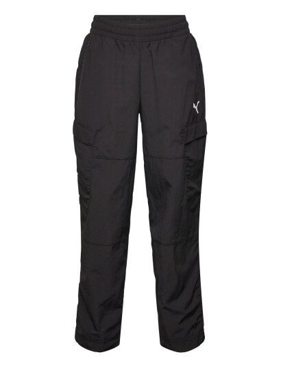PUMA Wardrobe Ess Relaxed Cargo Pants Wv B Black 140 PUMA Wardrobe Ess Relaxed Cargo Pants Wv B Black 140