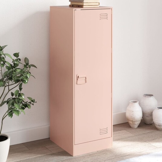 Skjenk rosa 34,5x39x107 cm stål