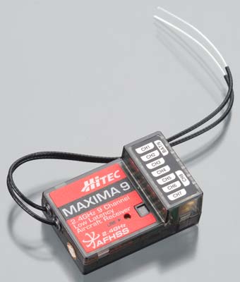 Hitec 27525 Maxima 9 9Ch Low Latency/Non-Telemetric Receiver Hitec 27525 Maxima 9 9Ch Low Latency/Non-Telemetric Receiver