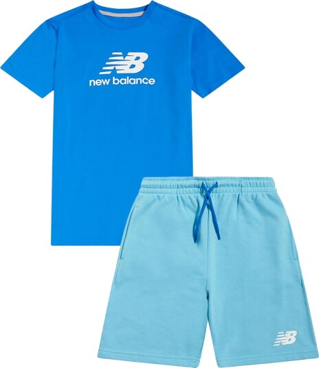 New Balance Shorts Sett Stablet Logo Blue Bird New Balance 80 Shorts Blå Lyseblå