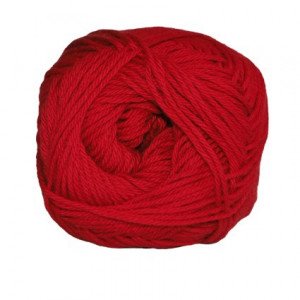 Hjertegarn Cotton nr. 8 Garn 2060 Brent rød Hjertegarn Cotton nr. 8 Garn 2060 Brent rød