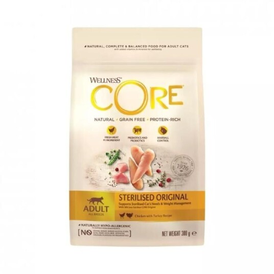 CORE Kattemat Tørrfôr Adult Sterilised Kylling og Kalkun 1,75 kg