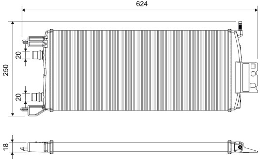 VALEO 701481 Radiator, motorkjøling