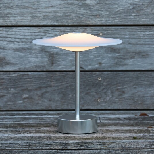 Utelampe Piet Hein dimmbar Metallisk Balkong Aluminium Design 25 Metallisk