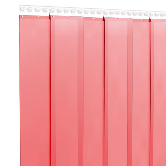 vidaXL Dørgardin rød 200 mmx1,6 mm 25 m PVC vidaXL Dørgardin rød 200 mmx1,6 mm 25 m PVC