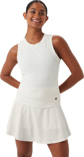 Bjørn Borg Ace Rib Tank Pocket Dame We/Egret XS Bjørn Borg Ace Rib Tank Pocket Dame We/Egret XS