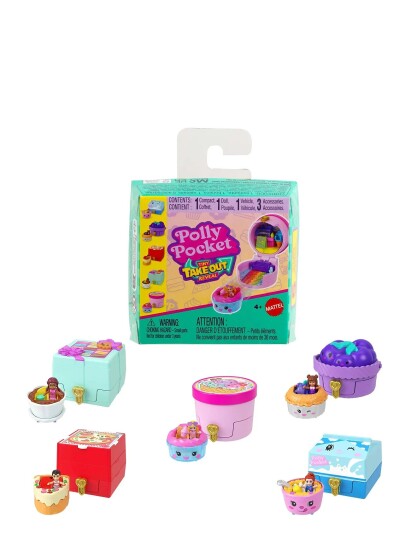 Polly Pocket Tiny Takeout Reveal Assortment Multi/patterned ONE SIZE Polly Pocket Tiny Takeout Reveal Assortment Multi/patterned ONE SIZE