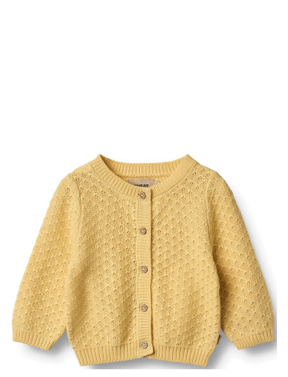 Wheat Knit Cardigan Magnella Yellow 80