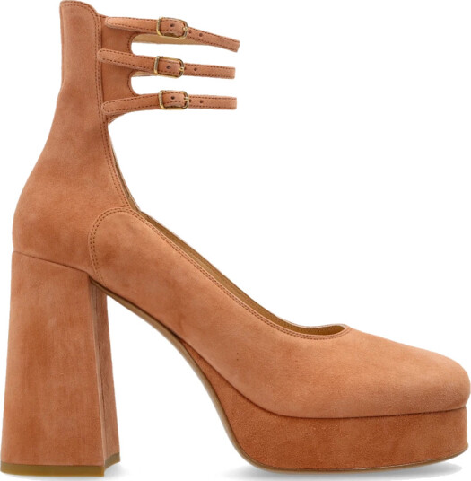 Chloé Dame Sko Oransje 40 EU,