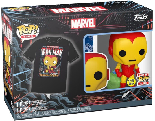 Funko POP! & TEE: Marvel Holiday Iron ManGW XS