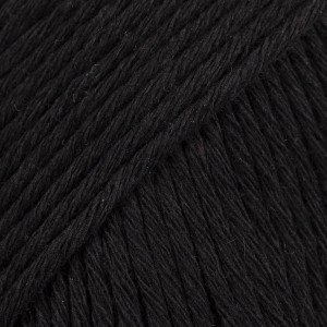 Drops Cotton Light Garn Unicolor 20 Sort Drops Cotton Light Garn Unicolor 20 Sort