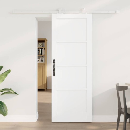 vidaXL Skyvedør med hardware-sett "ORKDAL"Hvit Solid Furu