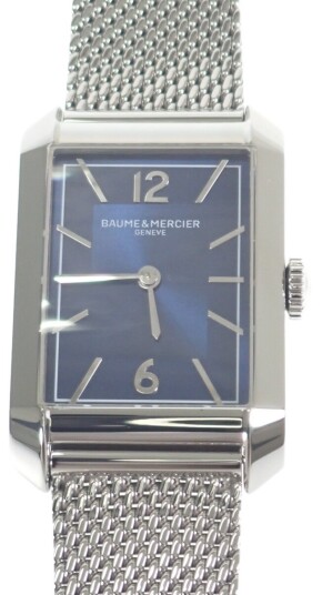 Baume & Mercier Herreklokke M0A10671 Hampton Blå/Stål 43x27 mm