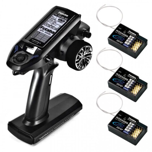 Futaba T4PM Plus Transmitter T-FHSS 3pcs R334SBS Futaba T4PM Plus Transmitter T-FHSS 3pcs R334SBS
