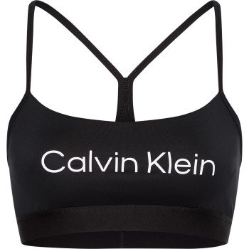 Calvin Klein BH Sport Essentials Low Support Bra Svart polyester Small Dame Calvin Klein BH Sport Essentials Low Support Bra Svart polyester Small Dame