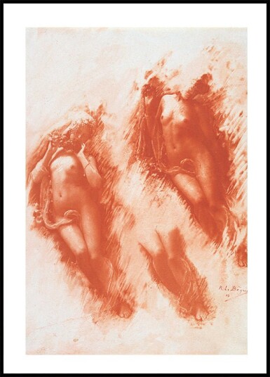 Study in Orange By René Le Bègue Plakat Plakat / 40x50cm