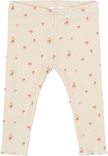 THE NEW Siblings White Swan AOP Noella Rib Leggings 62