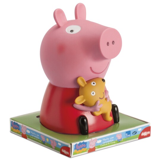 Sparegris Peppa Gris Med 4 Lollipop 