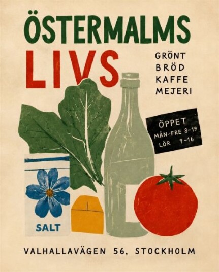 Plakat Östermalms Livs Retro