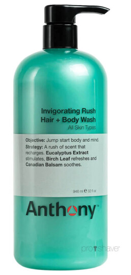 Anthony Invigoration Rush Hair + Body Shampoo 946 ml