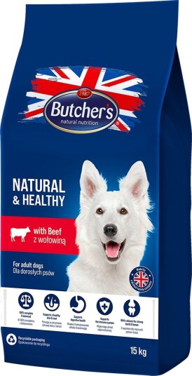 Butcher'S Natural & Healthy Med Okse 2 X 15 kg