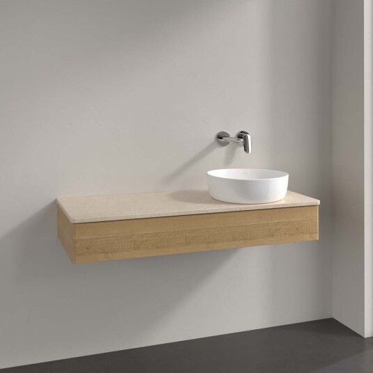 Villeroy & Boch Antao Servantskap med 1 skuff 120x50x19 cm u/lys Eik/Crème