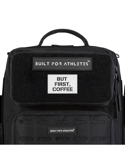 Built For Athletes But First Coffee Patch - White - ONE SIZE