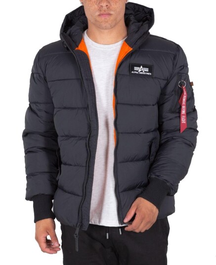 Alpha Industries Hooded Puffer Alpha FD Svart XXL