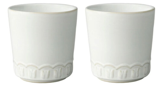 PotteryJo Tulipa kopp 20 cl 2-stk. White PotteryJo Tulipa kopp 20 cl 2-stk. White