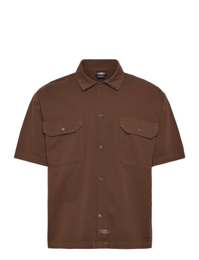 Dickies 247 Gd Work Shirt Ss Brown S Dickies 247 Gd Work Shirt Ss Brown S