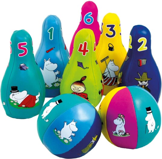 Mummi Mykt Bowlingsett i Fargerik Design for Barn