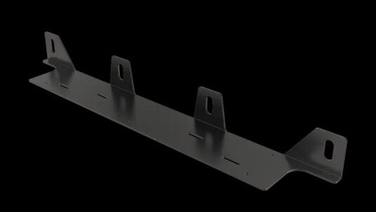 Skiltplate for 4 stk 7" lamper på rekke