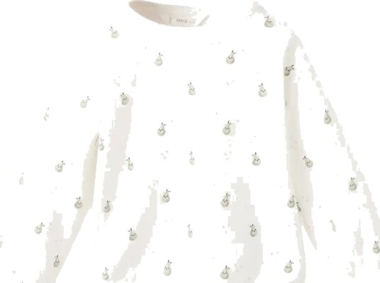 Mango Printed Cotton Sweatshirt White 3 6M