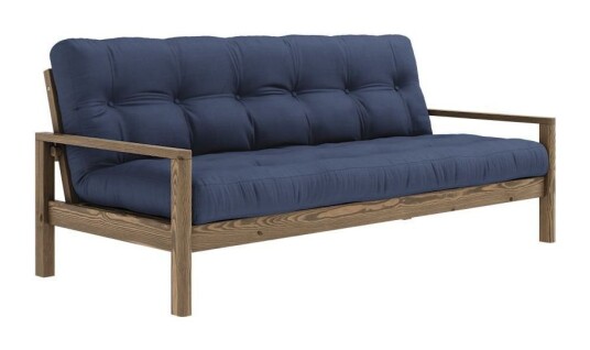 Karup Design Knob Sovesofa, Brun lakkert furu, Navy Unoliving 1733432-10-0 1733432-02-0 Karup Design Knob Sovesofa, Brun lakkert furu, Navy Unoliving 1733432-10-0 1733432-02-0