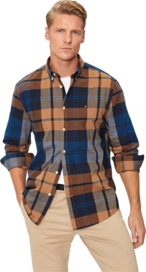 Tommy Hilfiger Herre Skjorter Flerfarget S,