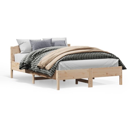  Sengeramme med hodegavl 160x200 cm heltre furu 8721012430372