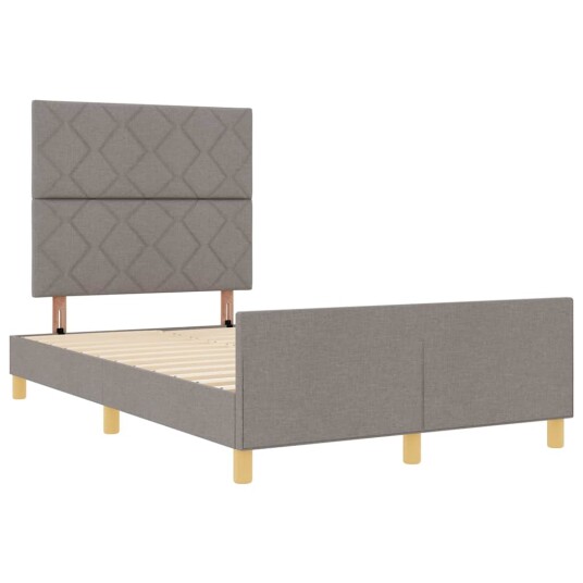 Sengestamme i taupe 120x200 cm stoff