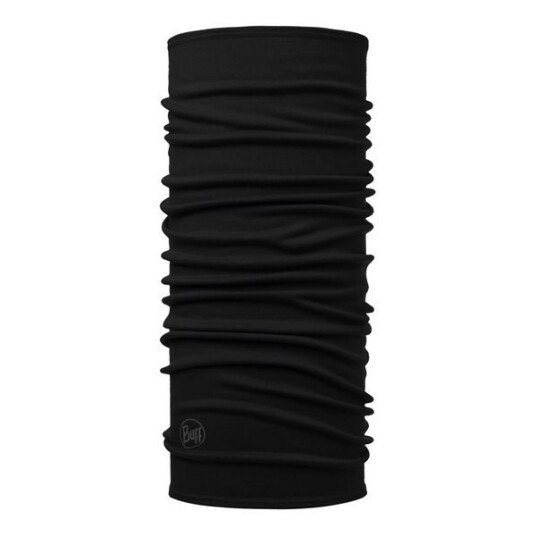 Buff Midweight Merino Wool Solid Black