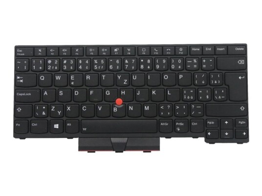 Chicony - Erstatningstastatur For Bærbar Pc - Med Clickpad, Trackpoint - Bakbelysning - Qwerty - Tsjekkisk/Slovakisk - Svart - For Thinkpad L14 Gen 1 20U1, 20U2, 20U5, 20U6